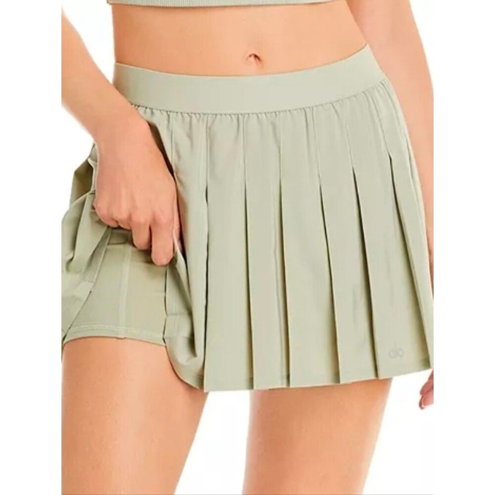 Alo Yoga Varsity Tennis Skirt Pleated Large large